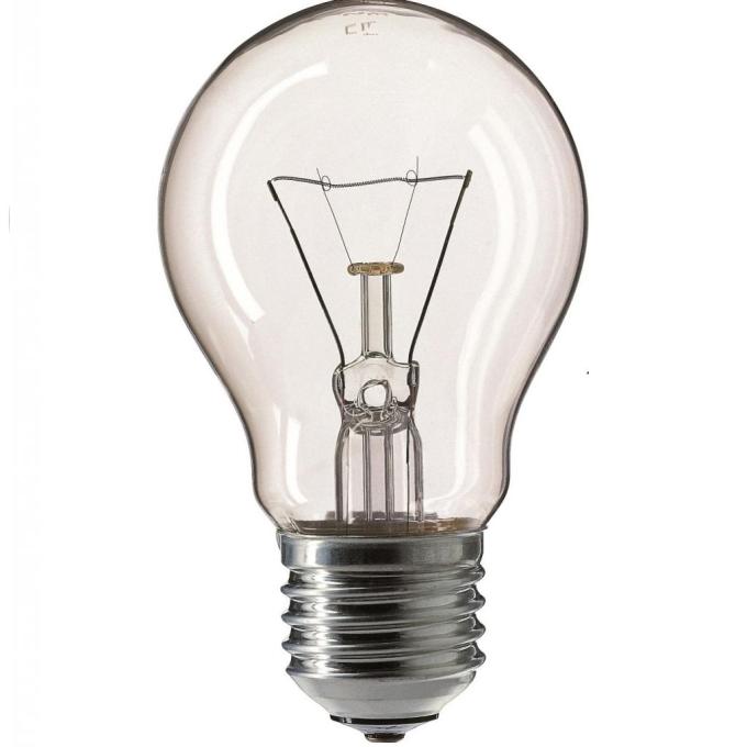 Лампочка PHILIPS E27 75W 230V A55 CL 1CT/12X10F Stan 8711500354594