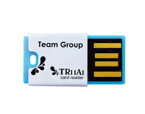 Card reader microSD/SDHC Team Micro Reader TR11A1 USB2.0 Blue T11A1L01