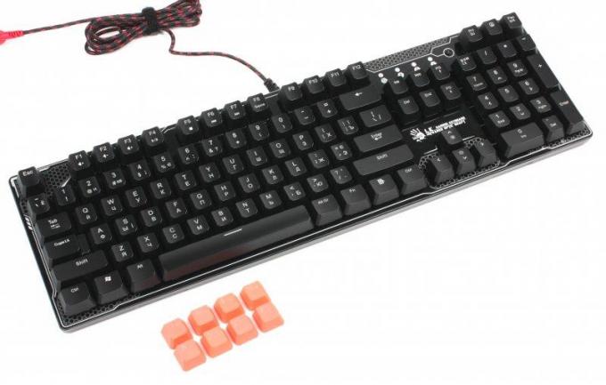 Клавиатура механическая игровая, USB, LED-подсветка A4Tech B810R Bloody (Battlefield)