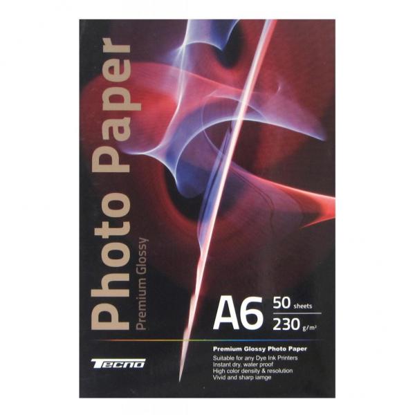 Бумага Tecno 10x15cm 230g 50 pack Glossy, Premium Photo Paper CB PG 230 A6 CP50