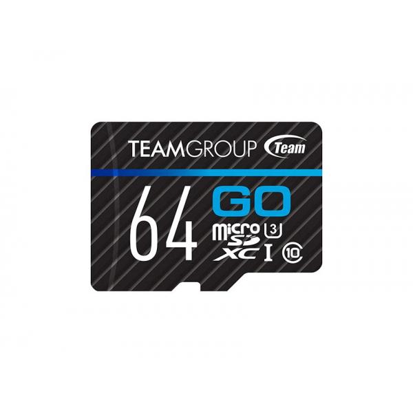 Карта памяти Team 64GB microSD Class 10 UHS-I/U3 Go TGUSDX64GU302