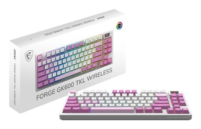 MSI FORGEGK600 TKL W VIOLETUA