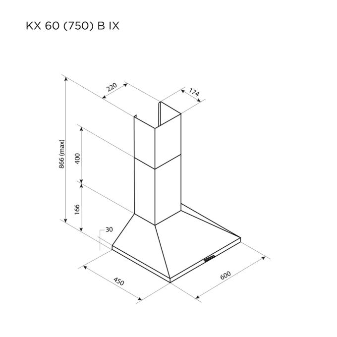 PYRAMIDA KX 60 (750) B WH