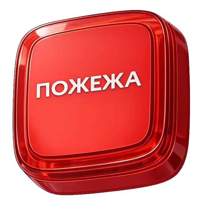 Ajax EN54 FireProtect (VAD) red пожарный световой "ПОЖЕЖА"