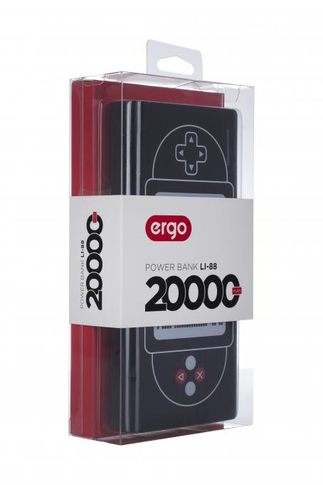 внеш. аккум. ERGO LI-88 - 20000 mAh Li-ion (Black) - Gaming console LI-88 GC