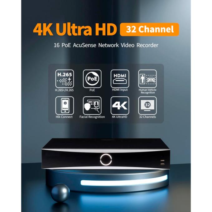 Hikvision DS-7732NXI-I4/16P/S(E) 32-канальный Dual 4K HDMI AcuSense 16 PoE