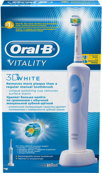 Сменная насадка для зубной щетки Braun Oral-B 3D White