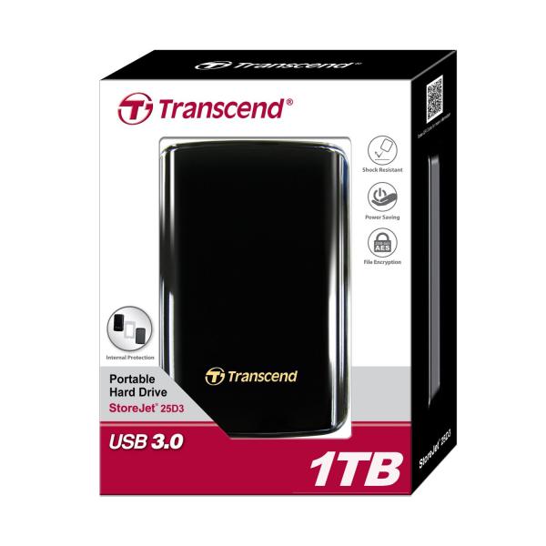 Накопитель Transcend StoreJet 2.5" 1 TB USB 3.0 (TS750GSJ25D3)