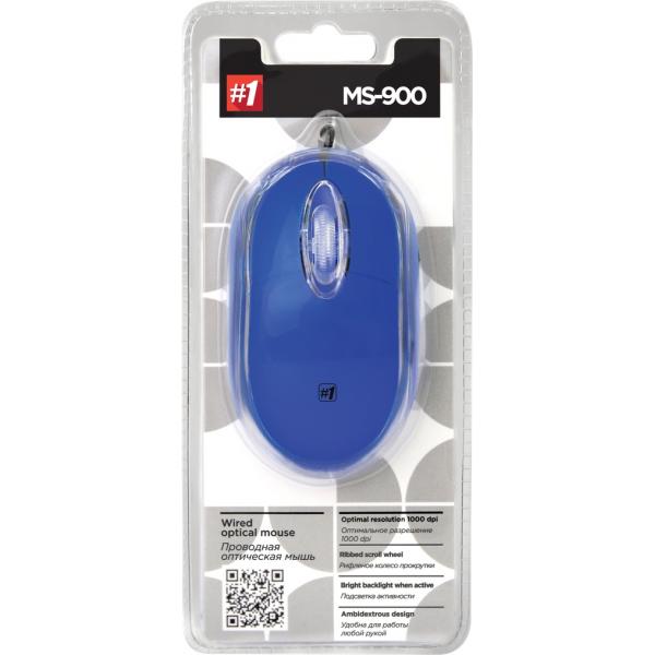Мышь Defender #1 MS-900 Blue 52902 USB