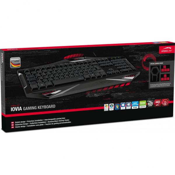 Клавиатура Speedlink IOVIA Gaming SL-670001-BK-UA