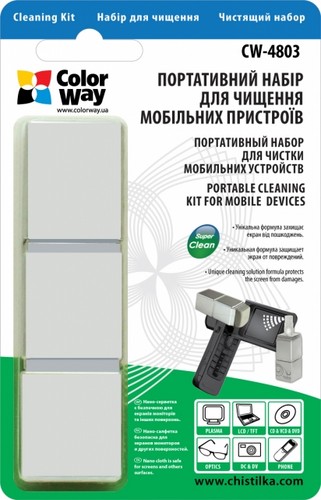 Чистящий портативный набор ColorWay CW-4803 для чистки мобильных устройств
