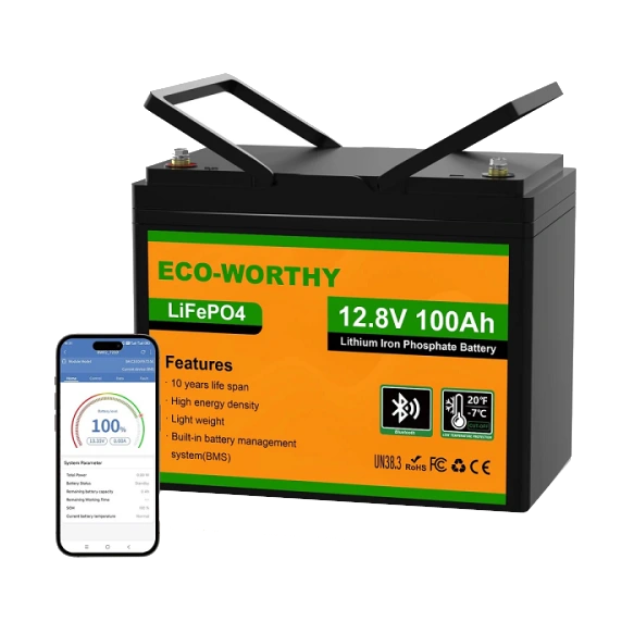 Eco-Worthy Eco-Worthy LiFePO4 12V 100Ah bluetooth