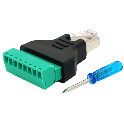 VOLTRONIC RJ-45(M) (8 контактов) с клеммами под кабель