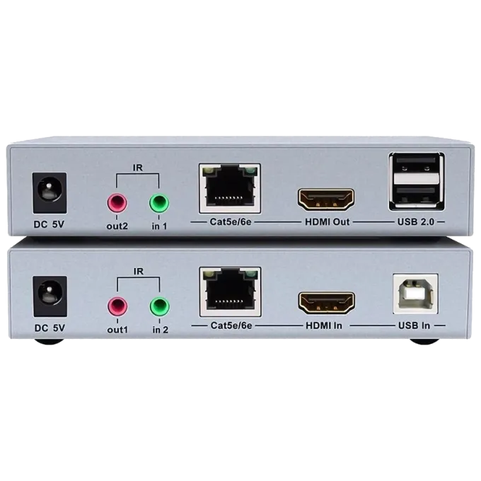 Dtech DT-7051 4K HDMI і USB 2.0 KVM 100м
