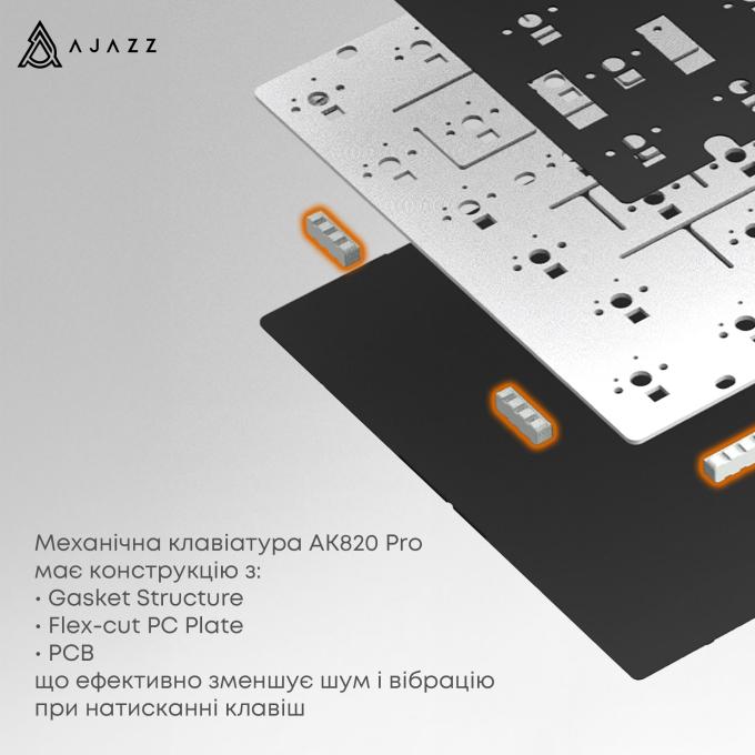 Ajazz AK820PRO-FF-BGY