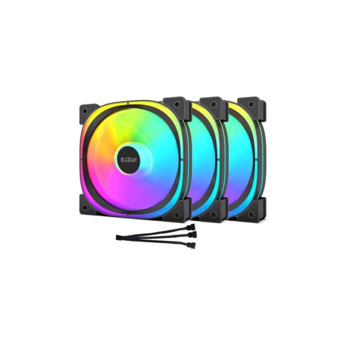PCcooler EF 120 ARGB BK 3 IN 1 Black