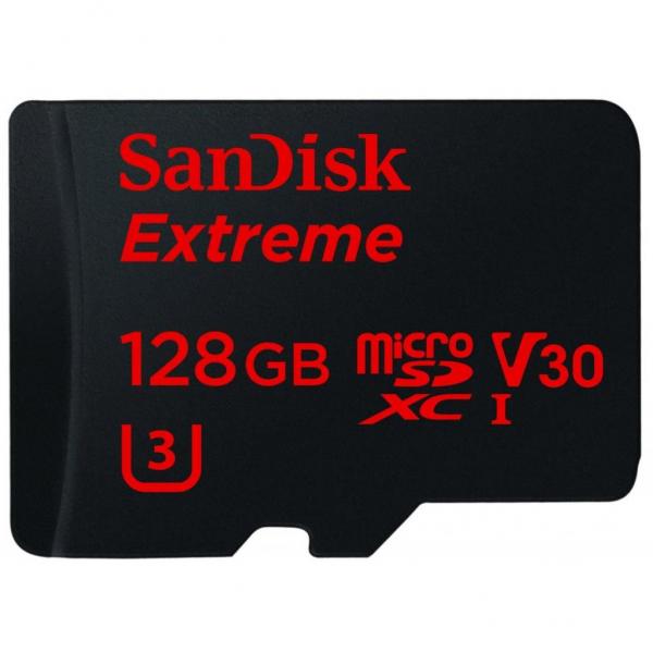 Карта памяти SANDISK 128GB microSDXC class 10 UHS-I 4K Extreme Action SDSQXVF-128G-GN6MA