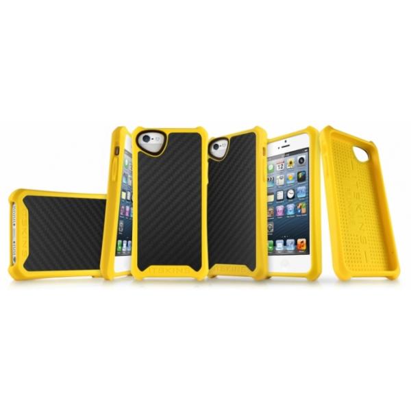 ITSKINS Fusion Carbon Core for iPhone 5/5S Yellow APH5-FUSCA-BKYL