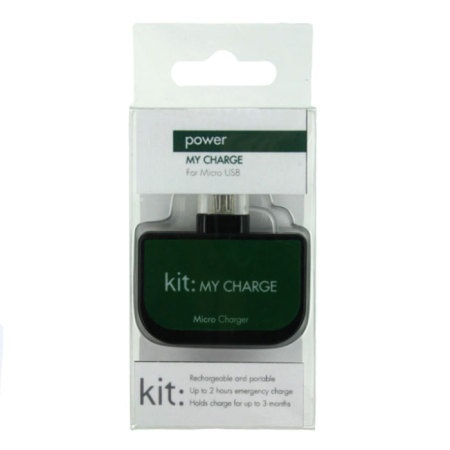 Универсальная мобильная батарея Kit My Charge Micro USB Emergency Charger 600mAh Black MYCRGMUSB