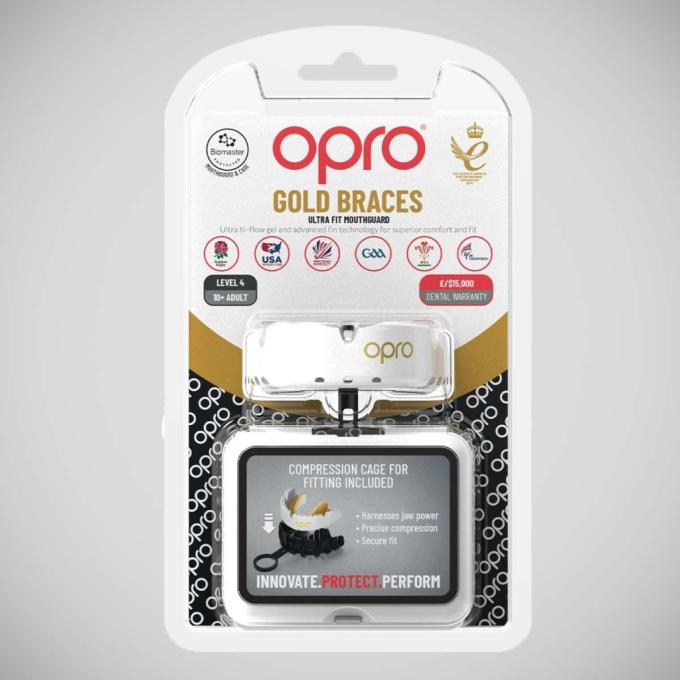 Opro Gold_Braces_Blue/Pearl