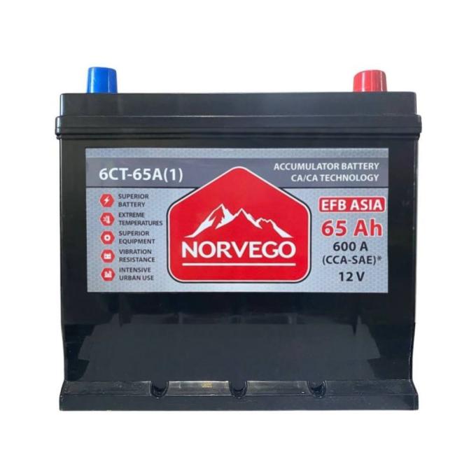 NORVEGO ВЕСТА Asia EFB 65A +прав (0) (600 пуск)