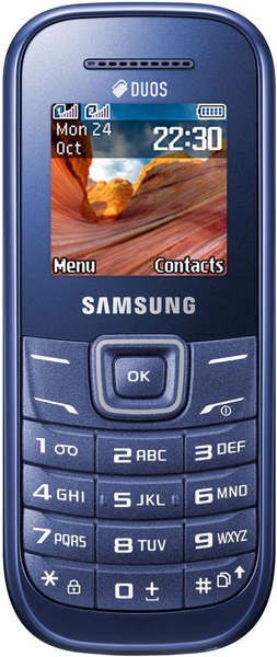 Мобильный телефон Samsung GT-E1202 Indigo Blue (Keystone II DS) GT-E1202IBISEK