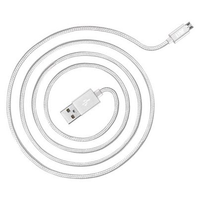 Дата кабель JUST Copper Micro USB Cable 1,2M Silver MCR-CPR12-SLVR