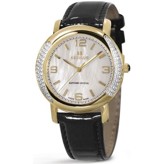 Seculus 1673.2.1063 mop, pvd-r-cz, pearl leather