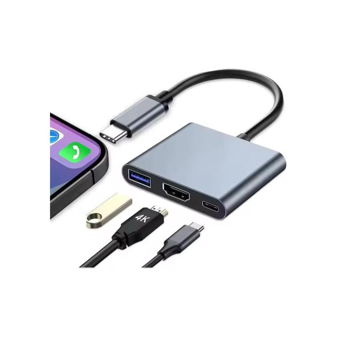 Dynamode Multiport USB-C 3-in-1 dark grey