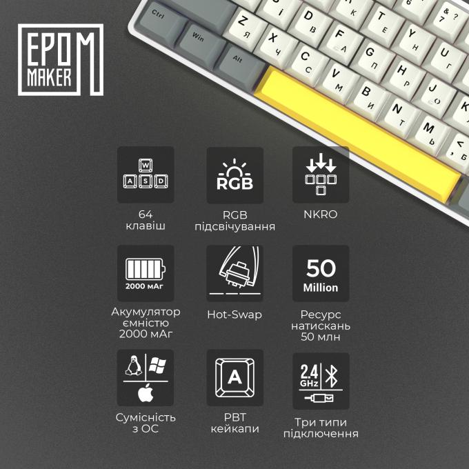 Epomaker EP64-W-M