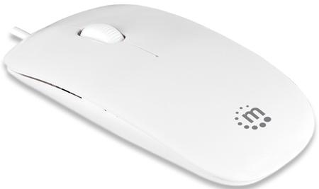 Мышка Manhattan Silhouette 177627 White USB