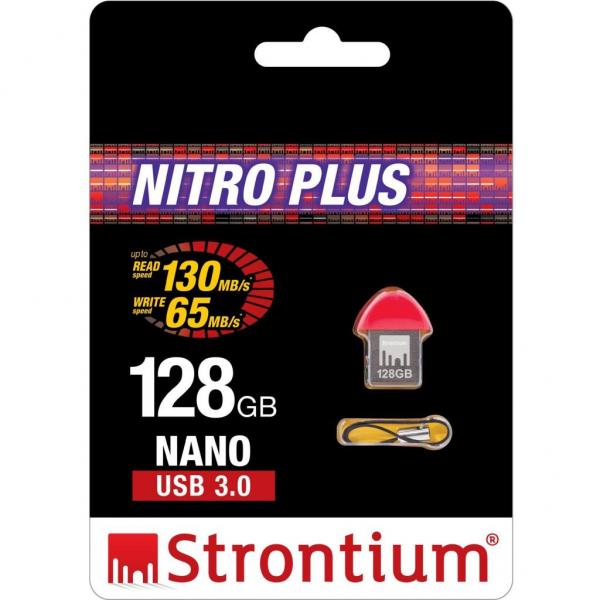 USB флеш накопитель STRONTIUM Flash 128GB NANO RED USB 3.0 SR128GRDNANOZ