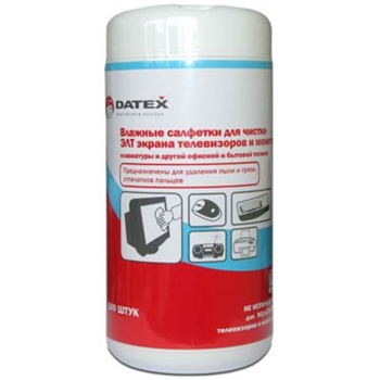 Салфетки DATEX for TFT/PDA/LCD tub-100-pack 5855R