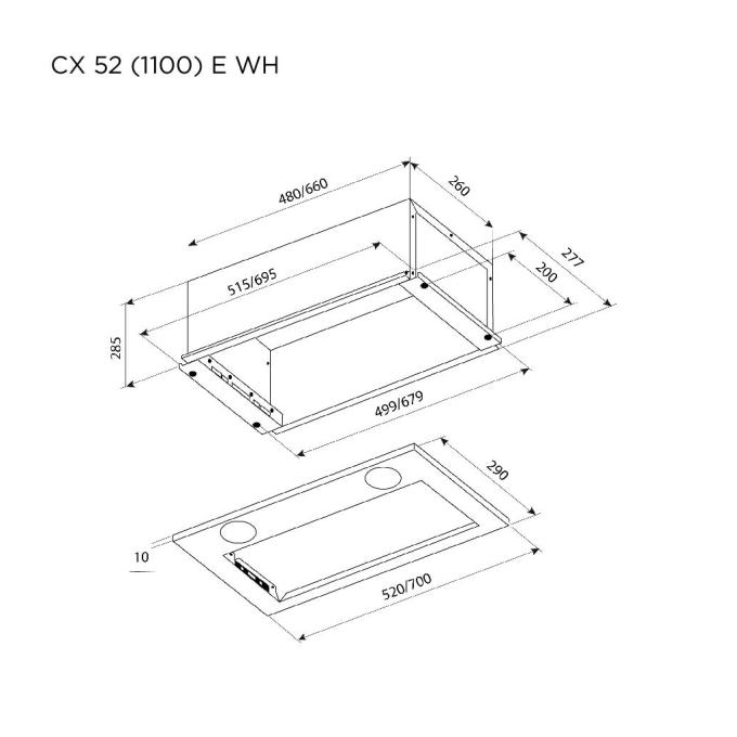 PYRAMIDA CX 52 (1100) E WH