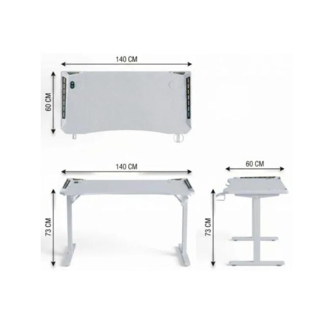 GT Racer T-1452 (140x60x73) White