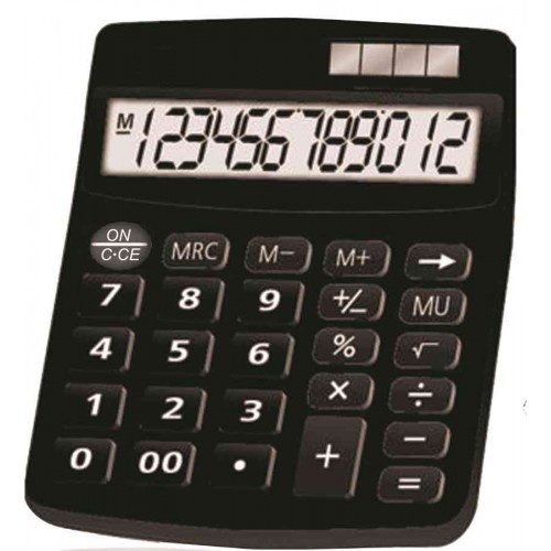 Калькулятор Assistant AC-2320; настольный, 12-разрядный, литиевая + солнечная батарея (двойное), 152 х 120 х 39 мм 337