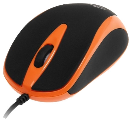 Мышка Media-Tech Plano, 800dpi, USB, чорна з помаранчовим MT1091O