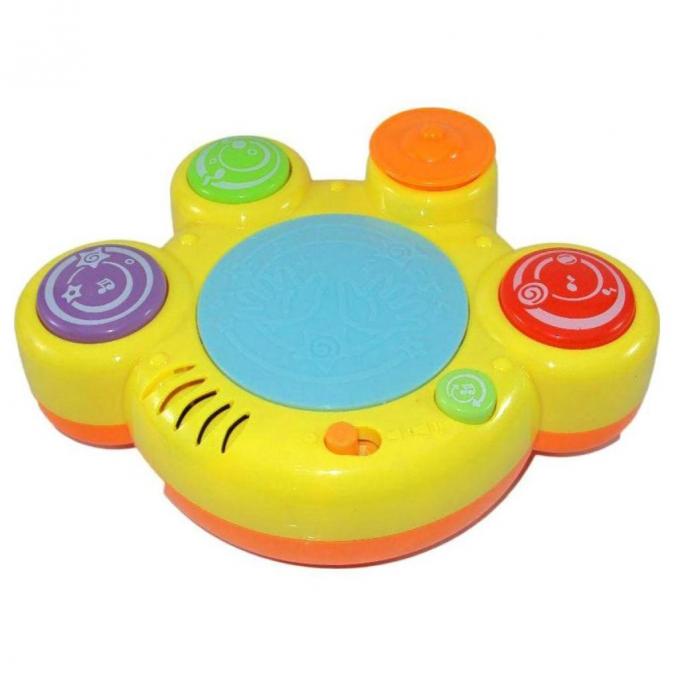 Развивающая игрушка BeBeLino Барабан Веселые ритмы (желтый) 58034-1