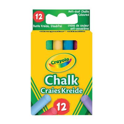 Набор для творчества Crayola 12 цветных мелков с пониженным выделением пыли 281