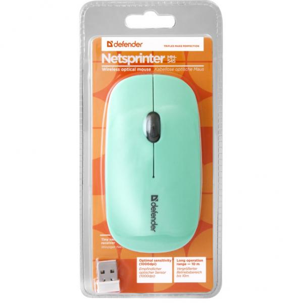Мышка Defender NetSprinter MM-545 Green-Grey 52548
