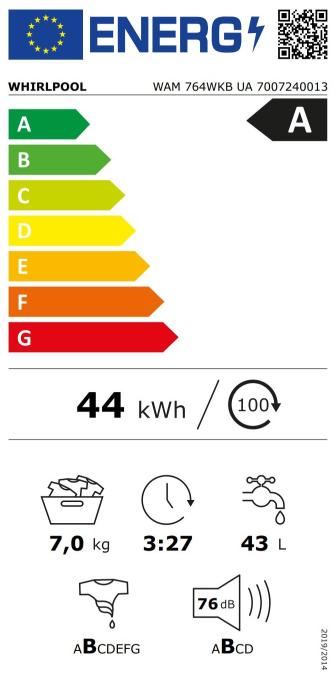 Whirlpool WAM764WKBUA
