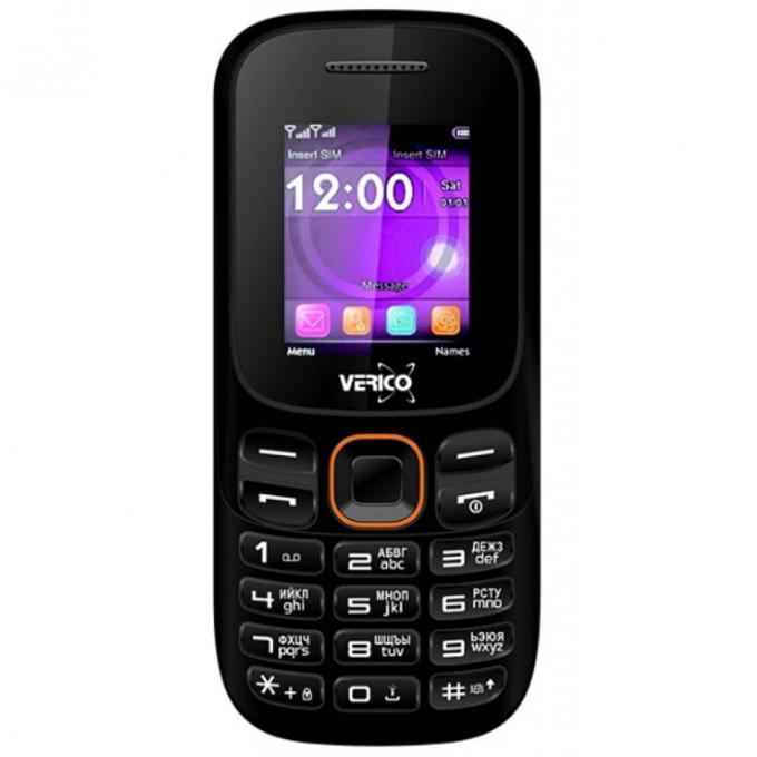 Мобильный телефон Verico A182 Black Orange 4713095604966