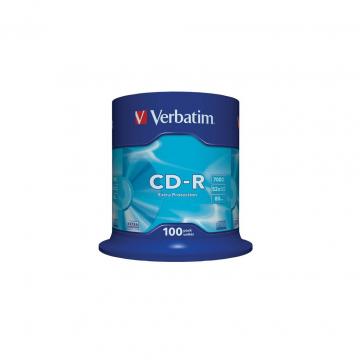 Verbatim CD-R 700Mb 52x Cake box 100шт Extra