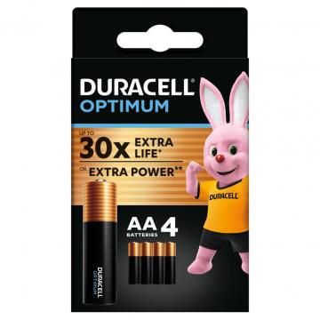 Duracell Optimum AA лужні 4 шт. в упаковці