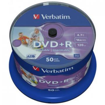 Verbatim 4.7Gb 16X CakeBox 50штWidePrintable
