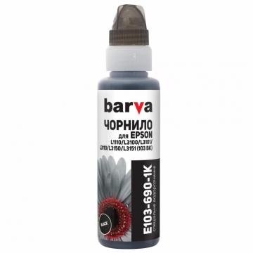 BARVA EPSON L1110/L3100 (103) BLACK 100 мл OneKey