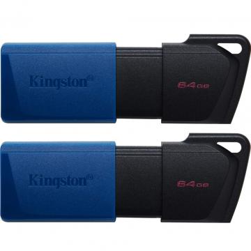 Kingston 2x64GB DataTraveler Exodia M Black/Blue USB 3.2