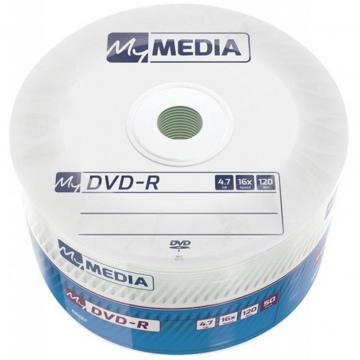 MyMedia DVD-R 4.7GB 16X Wrap MATT SILVER 50шт