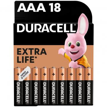 Duracell AAA лужні 18 шт. в упаковці