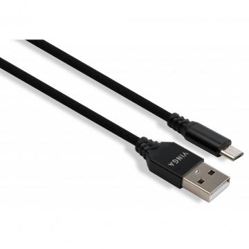 Vinga USB 2.0 AM to Micro 5P nylon 1m black